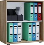 VCM Holzregal stehend | platzsparender Aktenschrank | Ma&szlig;e ca. B. 70 x H. 74 x...