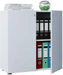 VCM B&uuml;roschrank mit 2 F&auml;chern | moderner Aktenschrank mit Dreht&uuml;ren | Ma&szlig;e...