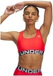 Under Armour Damen HeatGear Authentics Mid Impact Markierter Sport-BH, small