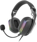 Mars Gaming MH-PRO, Gaming-Kopfh&ouml;rer ARGB Flow, Surround-Sound, AIR 3D-Ohrpolster,