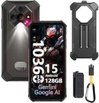 Ulefone Armor X16 Outdoor Handy Android 15, 12GB + 128GB/SD-2TB 10360mAh, IP68/IP69K