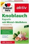 Doppelherz Knoblauch Kapseln &ndash; mit Mistel + Wei&szlig;dorn + Vitamin B1 &ndash; 480...