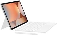 Samsung S10+ Book Tablet Cover mit AI-Tastatur wei&szlig;