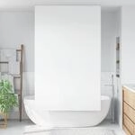 vidaXL Duschrollo 130x240 cm Stoffbreite 126 cm, Duschvorhang, Badewannenvorhang,