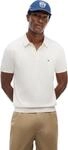 Tommy Hilfiger Herren Poloshirt Kurzarm Essential Cotton Knitted Dick, Elfenbein