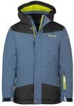 Trollkids Kids Norefjell Jacket 140, Mystic Blue/orange
