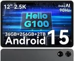 Blackview Mega3 Tablet 12 Zoll 36GB RAM+256GB ROM (2TB TF) Android 15 Octa Core G100,