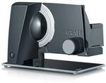 GRAEF Allesschneider STYLE S12002 Schwarz mit Glasbodenplatte,