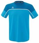 Erima Herren Change by Funktionelles T-Shirt (1082314), Curacao/Mykonos/wei&szlig;, M