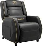 COUGAR Gaming Sessel | Ranger S Royal &ndash; Sofa schwarz und Gold &ndash; PVC-Leder &ndash;
