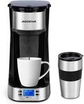 Aigostar Coffey - Kaffeemaschine mit Thermobecher, 420 ml Filterkaffeemaschine Mit