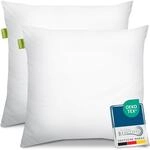 Beautissu 2er Kopfkissen Set 80x80 cm Mikrofaser Steppkissen 800g F&uuml;llung mit