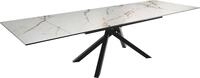 Esszimmertisch Edge Keramik Calacatta Luxe Wei&szlig;-Gold-Grau 200-300x100