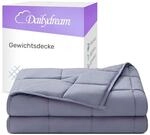Dailydream Therapie Gewichtsdecke | 135x200 | 4,5 kg | Grau | aus 100% Baumwolle 