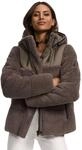 MARIKOO Damen Winterjacke (XS-XXL) - hochstehender und gef&uuml;tterter Kragen, 4