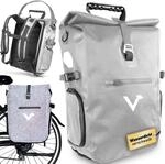 Valkental - 3in1 Reflektierende Fahrradtasche - Hochwertig & Robust - 23L - Geeignet