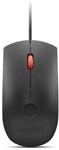 Lenovo - Maus - optisch - 3 Tasten - kabelgebunden - USB - Schwarz, Rot