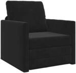 vidaXL Schlafsofa Schwarz 74 x 77 x 81 cm Samt