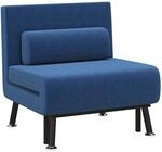 HOMCOM 3 in 1 Schlafsessel Klappbar Schlafsofa mit Bettfunktion Verstellbarer