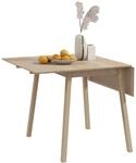 HOMCOM Esstisch Klappbar f&uuml;r 2-4 Personen 110 x 86 x 75 cm Naturholz | K&uuml;chentisch,