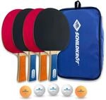 Schildkr&ouml;t Tischtennis-Set Hobby, f&uuml;r 4 Spieler (4 Schl&auml;ger, 5 B&auml;lle, in