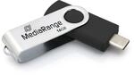 MediaRange USB Type-C&reg; 3.2 Gen 1 Flash-Laufwerk, Drehkappengeh&auml;use,...