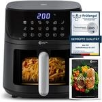 Balter Hei&szlig;luftfritteuse Airfryer, 5,5 L, Friteuse Heissluftfritteuse XXL mit
