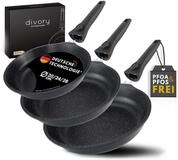 DIVORY Pfannenset 3-teilig (20/24/28 cm) &ndash; Bratpfannen Set...