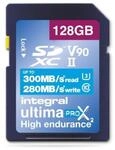 Integral 128GB UHS-II SD-Karte V90 Bis zu 300MB/s Lese- und 280MB/s