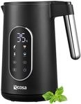 Wasserkocher Edelstahl mit Temperatureinstellung (40&deg;C-100&deg;C) 1,7 Liter...