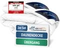 DormiGood Daunendecke 140x220 Ganzjahres 2er Set - Made in Germany - 100%...