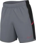 Nike Academy Dri-Fit Fu&szlig;ballshorts F&uuml;r Herren, Cool Grey/Black/Bright Crimson,