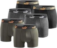 Puma 641380001 Boxershorts, einfarbig, 3 St&uuml;ck, f&uuml;r Herren | Baumwollmischung,