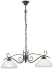 Reality Leuchten R3432-24 Pendelleuchte, Glas, Metall, E27, Rostfarben, 83x150 cm