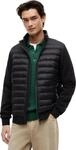 Tommy Hilfiger Herren Sweatshirt mit Rei&szlig;verschluss Mix Media Stand Collar