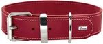 HUNTER Hundehalsband Aalborg Special, Farbe: rot, stark gefettetes Leder, robust &