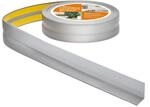 Quest Weichsockelleiste PVC 30x30 mm selbstklebend - Silber, 5 m