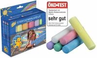 PUSTEFIX MALEFIX Stra&szlig;enmalkreide 12er Packung I Malkreide f&uuml;r Kinder und