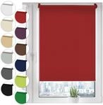 Sonello Verdunkelungsrollo Klemmfix ohne Bohren Rollo 100cm x 150cm Rot | Fenster