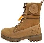 Dockers by Gerli Damen Schuhe Boots Schn&uuml;rstiefel Schn&uuml;rboots, Farbe:Hellbraun,
