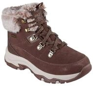Skechers Damen Trego Snow Worries Stiefelette, Schokoladenbraunes Wildleder,