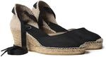 Toni Pons Damen-Espadrille aus Baumwollstoff - CALONGE - Schwarz, 42 EU