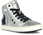 Geox Junior Girl J Kalispera Girl Sneakers DK Silver/Black 24_EU