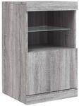 vidaXL Sideboard, Kommode mit viel Stauraum, Highboard Schrank mit LED-Leuchten,