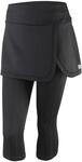 Wilson Damen Hosenrock, Capri Skort IV, Polyester/Spandex, Schwarz, Gr&ouml;&szlig;e XS,