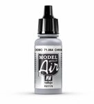 Vallejo Model Air Acrylfarbe, Mattes Chrom-Finish, ideal f&uuml;r Airbrush, Modellbau und