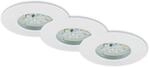 BRILONER LED Einbauleuchten Attach wei&szlig;, 3er Set Einbaustrahler Deckenspots