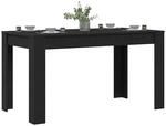 vidaXL Esstisch Schwarze Eiche 140 x 74,5 x 76 cm Holzwerkstoff, Esstisch f&uuml;r...