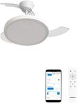 CREATE / WIND CLEAR STUDIO S/Deckenventilator mit Beleuchtung Wei&szlig; mit WLAN und