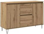 vidaXL Sideboard Artisan-Eiche 101,5x35x70 cm Holzwerkstoff, Kommode, Anrichte,
